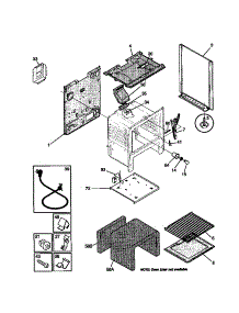 04 - Body parts for Frigidaire Range WGF325BAWB from AppliancePartsPros.com