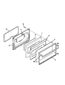 06 - Door parts for Frigidaire Range WGF325BAWB from AppliancePartsPros.com