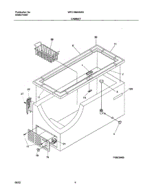 05 - Cabinet parts for White Westinghouse Freezer WFC15M4BW0 from AppliancePartsPros.com