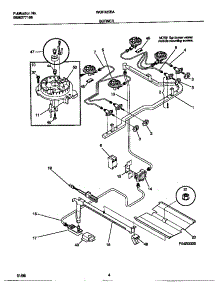 03 - Burner parts for Frigidaire Range WGF325BAWD from AppliancePartsPros.com
