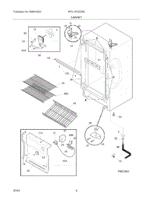 05 - Cabinet parts for White Westinghouse Freezer WFU14FC2CW0 from AppliancePartsPros.com