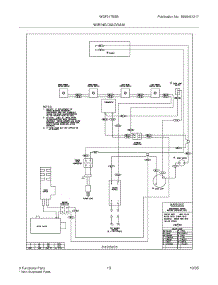 13 - Wiring Diagram parts for White Westinghouse Range WGF317ESB from AppliancePartsPros.com