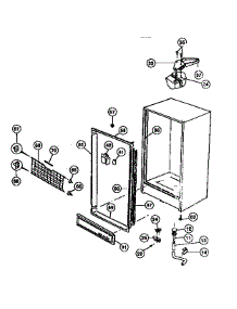 03 - Cabinet Parts parts for Frigidaire Freezer WFU14M3AW0 from AppliancePartsPros.com