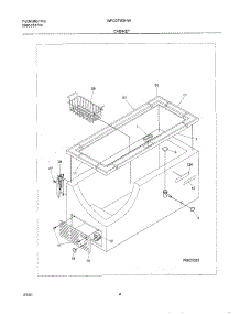 05 - Cabinet parts for White Westinghouse Freezer WFC07M3HW1 from AppliancePartsPros.com