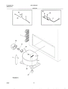 07 - System parts for White Westinghouse Freezer WFC07M3HW1 from AppliancePartsPros.com