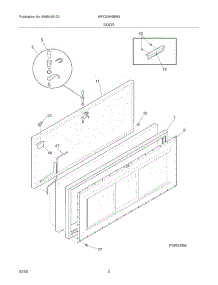 03 - Door parts for White Westinghouse Freezer WFC20M4BW3 from AppliancePartsPros.com