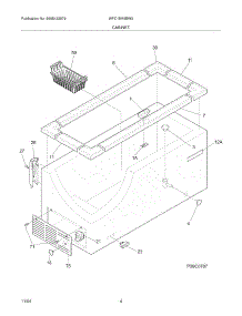 05 - Cabinet parts for White Westinghouse Freezer WFC15M4BW2 from AppliancePartsPros.com