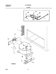 07 - System parts for White Westinghouse Freezer WFC15M4BW0 from AppliancePartsPros.com