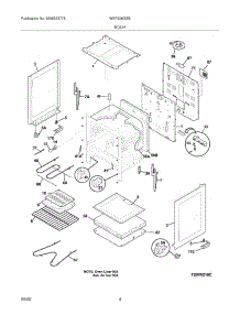 05 - Body parts for White Westinghouse Range WEF326GSB from AppliancePartsPros.com