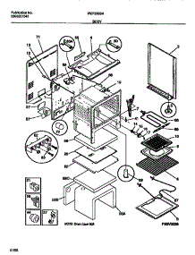 03 - Body parts for Frigidaire Range WEF350SADA from AppliancePartsPros.com