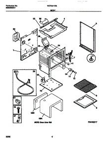 04 - Body parts for Frigidaire Range WGF321WAWB from AppliancePartsPros.com