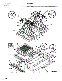 05 - Top / Drawer parts for Frigidaire Range WGF325BAWD from AppliancePartsPros.com