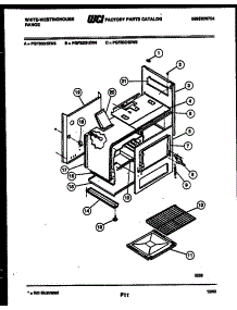 05 - Body Parts parts for Frigidaire Range PGF300HXW5 from AppliancePartsPros.com