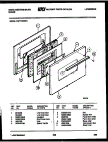 05 - Door Parts parts for Frigidaire Range PGF716HXW4 from AppliancePartsPros.com