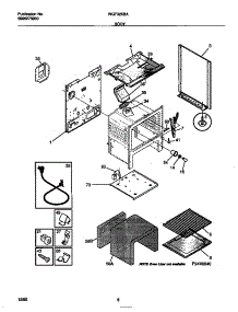 04 - Body parts for Frigidaire Range WGF325BADC from AppliancePartsPros.com