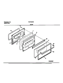 06 - Door parts for Frigidaire Range WGF325BADC from AppliancePartsPros.com