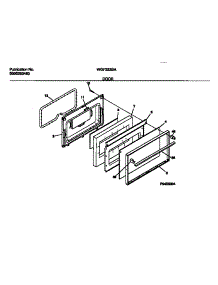 06 - Door parts for Frigidaire Range WGF323BADB from AppliancePartsPros.com