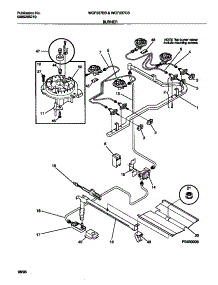 03 - Burner parts for Frigidaire Range WGF337BBDA from AppliancePartsPros.com