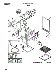 04 - Body parts for Frigidaire Range WGF337BBDA from AppliancePartsPros.com