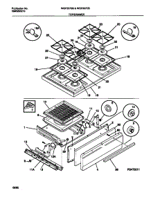 05 - Top / Drawer parts for Frigidaire Range WGF337BBWA from AppliancePartsPros.com