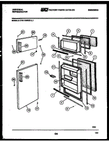 02 - Door Parts parts for Frigidaire Refrigerator CTN110DKL1 from AppliancePartsPros.com