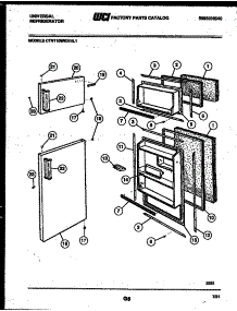02 - Door Parts parts for Frigidaire Refrigerator CTN110WKL1 from AppliancePartsPros.com