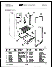 05 - Shelves And Supports parts for Frigidaire Refrigerator CTN110DKL1 from AppliancePartsPros.com