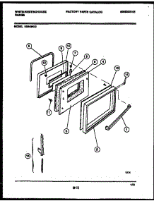 04 - Door Parts parts for Frigidaire Range KS540NKW3 from AppliancePartsPros.com