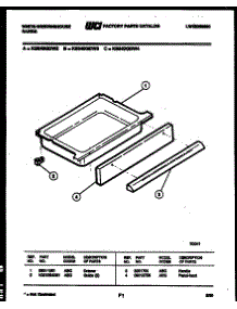 05 - Drawer Parts parts for Frigidaire Range KS540GDW3 from AppliancePartsPros.com