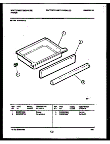 06 - Drawer Parts parts for Frigidaire Range KS540NKW3 from AppliancePartsPros.com