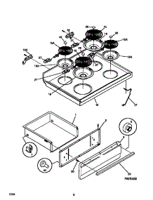 04 - Top / Drawer parts for Frigidaire Range WEF322BAWA from AppliancePartsPros.com