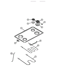03 - Top parts for Frigidaire Range KS860GDK4 from AppliancePartsPros.com