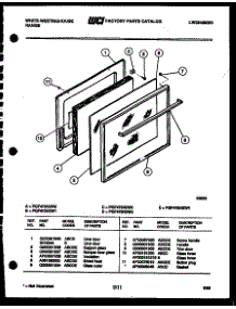 07 - Door Parts parts for Frigidaire Range PGF470HXD4 from AppliancePartsPros.com