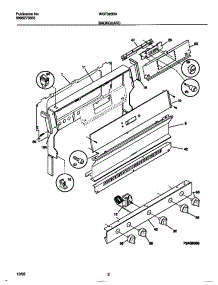 02 - Backguard parts for Frigidaire Range WGF323BADD from AppliancePartsPros.com