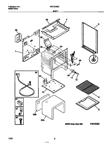 04 - Body parts for Frigidaire Range WGF323BADD from AppliancePartsPros.com