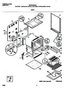 03 - Body parts for Frigidaire Range WEF322BEWC from AppliancePartsPros.com