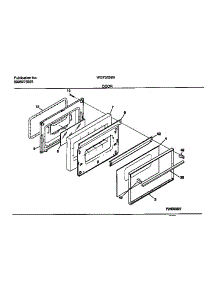 06 - Door parts for Frigidaire Range WGF323BADD from AppliancePartsPros.com