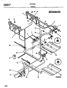 03 - Burner parts for Frigidaire Range WGF353BAWA from AppliancePartsPros.com