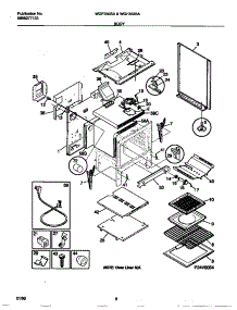 04 - Body parts for Frigidaire Range WGF350SAWE from AppliancePartsPros.com