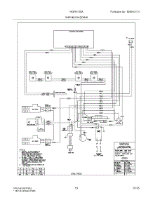 13 - Wiring Diagram parts for White Westinghouse Range WGF351ESA from AppliancePartsPros.com