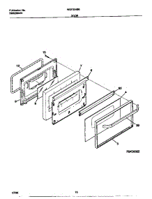 06 - Door parts for Frigidaire Range WGF324BBWC from AppliancePartsPros.com