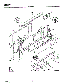 02 - Backguard parts for Frigidaire Range WGF324BBDC from AppliancePartsPros.com