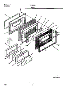 07 - Door parts for Frigidaire Range WGF353CASA from AppliancePartsPros.com