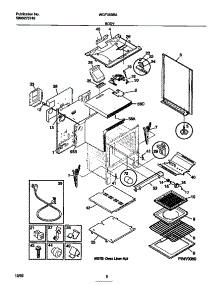 04 - Body parts for Frigidaire Range WGF355BAWE from AppliancePartsPros.com
