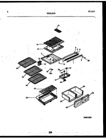 05 - Shelves And Supports parts for Frigidaire Refrigerator ATG170VNCW0 from AppliancePartsPros.com