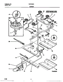 03 - Burner parts for Frigidaire Range WGF355BADF from AppliancePartsPros.com