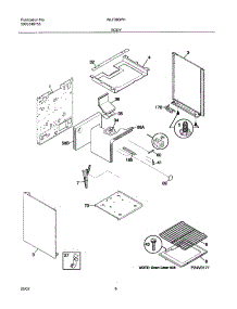 07 - Body parts for White Westinghouse Range WLF303PHWC from AppliancePartsPros.com