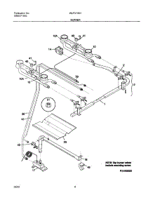 05 - Burner parts for White Westinghouse Range WLF311SHWB from AppliancePartsPros.com