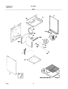 07 - Body parts for White Westinghouse Range WLF303PHDB from AppliancePartsPros.com