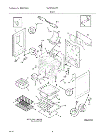 07 - Body parts for White Westinghouse Range WWGF3004KWE from AppliancePartsPros.com